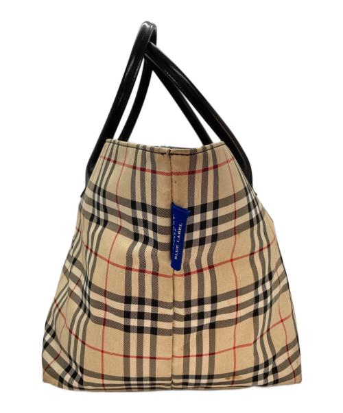 BURBERRY BLUE LABEL（バーバリー ブルー レーベル）BURBERRY BLUE LABEL (バーバリー ブルー レーベル) ノヴァチェックトートバッグ ベージュ サイズ:-の古着・服飾アイテム