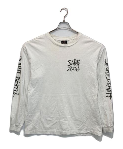 SAINT MICHAEL（セントマイケル）SAINT MICHAEL (セントマイケル) LS TEE SAINTDEATH ホワイト サイズ:XLの古着・服飾アイテム