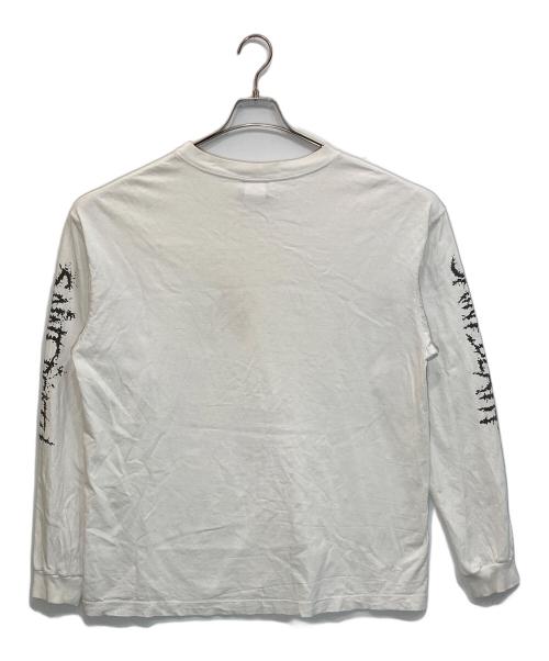SAINT MICHAEL（セントマイケル）SAINT MICHAEL (セントマイケル) LS TEE SAINTDEATH ホワイト サイズ:XLの古着・服飾アイテム