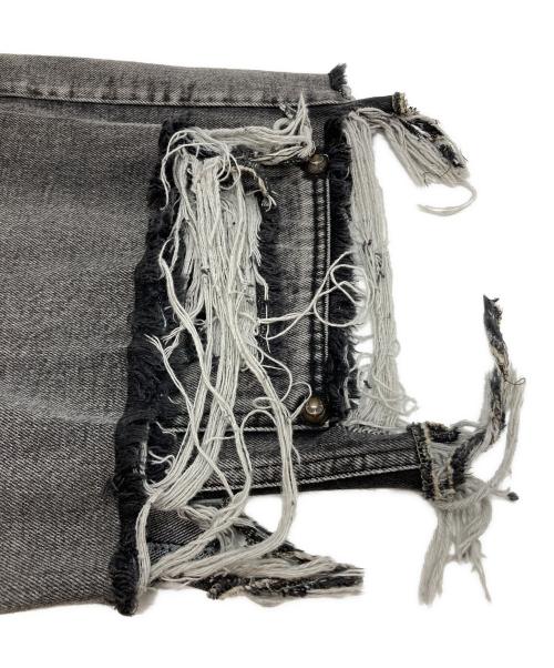 THUG CLUB（サグ クラブ）THUG CLUB (サグ クラブ) DOUBLE KNEE DAMAGE SHORTS グレー サイズ:2の古着・服飾アイテム