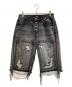 THUG CLUB（サグ クラブ）の古着「DOUBLE KNEE DAMAGE SHORTS」｜グレー