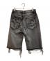 THUG CLUB (サグ クラブ) DOUBLE KNEE DAMAGE SHORTS グレー サイズ:2：20000円