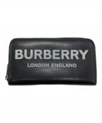 BURBERRYバーバリー）の古着「ラウンドファスナー財布」｜ブラック