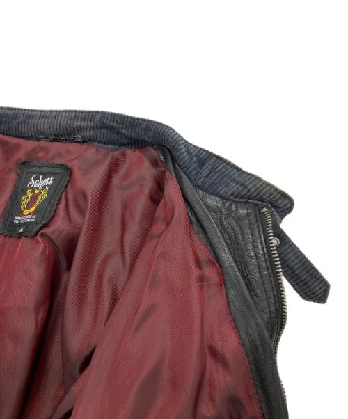 Schott（ショット）Schott (ショット) クラシックレーサージャケット ブラック サイズ:Ⅿの古着・服飾アイテム