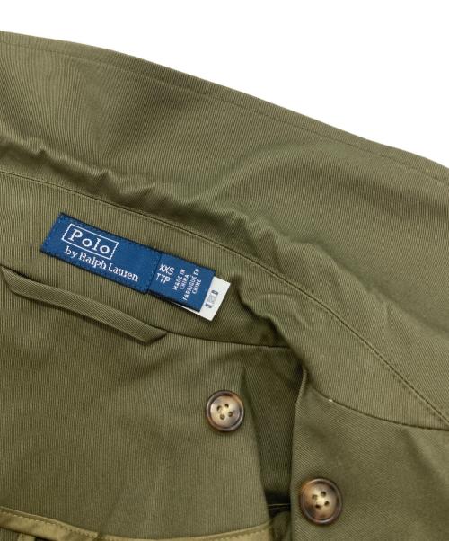 POLO RALPH LAUREN（ポロ・ラルフローレン）POLO RALPH LAUREN (ポロ・ラルフローレン) ステンカラーコート カーキ サイズ:XXSの古着・服飾アイテム