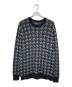 stussy（ステューシー）の古着「ハウンドトゥースニット」｜ブラック×グレー