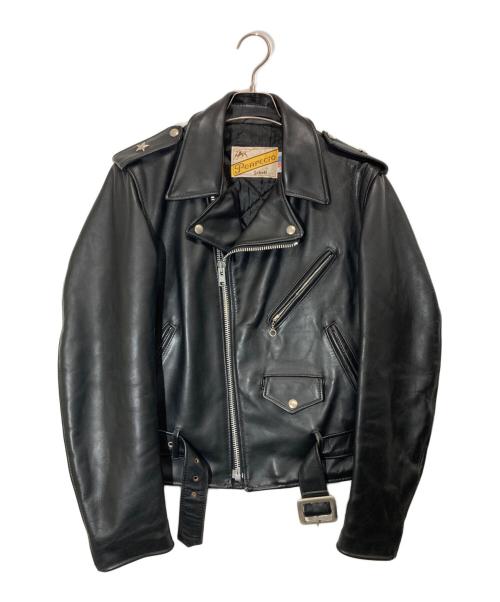 Schott（ショット）Schott (ショット) ワンスター レザーライダースジャケット ブラック サイズ:38の古着・服飾アイテム