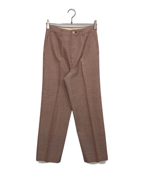tricot COMME des GARCONS（トリココムデギャルソン）tricot COMME des GARCONS (トリココムデギャルソン) センタープレスパンツ レッド サイズ:Ⅿの古着・服飾アイテム