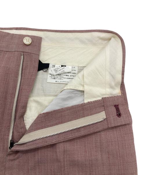 tricot COMME des GARCONS（トリココムデギャルソン）tricot COMME des GARCONS (トリココムデギャルソン) センタープレスパンツ レッド サイズ:Ⅿの古着・服飾アイテム