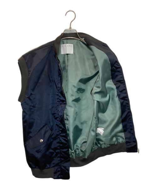 RIM.ARK（リムアーク）RIM.ARK (リムアーク) MA-1 vest ネイビー サイズ:FREEの古着・服飾アイテム