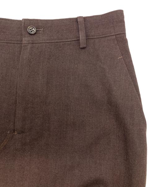 tricot COMME des GARCONS（トリココムデギャルソン）tricot COMME des GARCONS (トリココムデギャルソン) ヘリンボーンデザインスカート ブラウン サイズ:Ⅿの古着・服飾アイテム