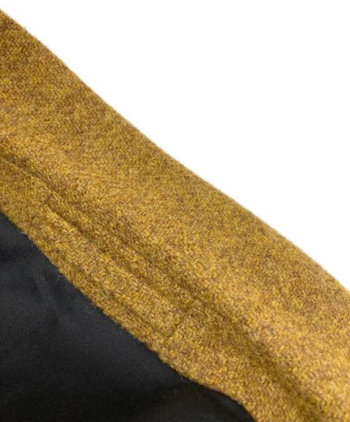 MARGARET HOWELL（マーガレットハウエル）MARGARET HOWELL (マーガレットハウエル) Harris Tweed (ハリスツイード) テーラードジャケット イエロー×ブラウン サイズ:SIZE 1の古着・服飾アイテム