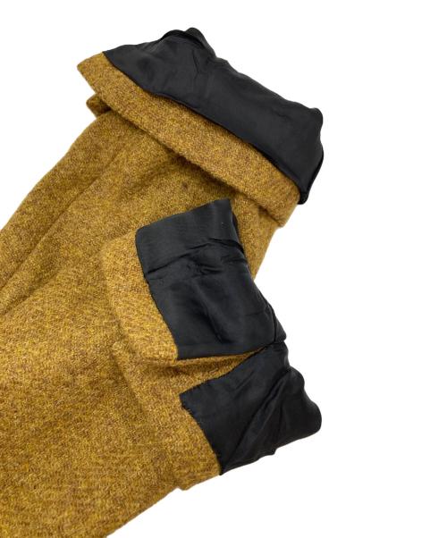MARGARET HOWELL（マーガレットハウエル）MARGARET HOWELL (マーガレットハウエル) Harris Tweed (ハリスツイード) テーラードジャケット イエロー×ブラウン サイズ:SIZE 1の古着・服飾アイテム