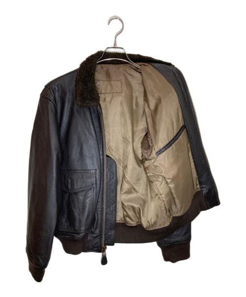 -（-）- (-) オールドG-1 フライトレザージャケット ブラウン サイズ:-の古着・服飾アイテム