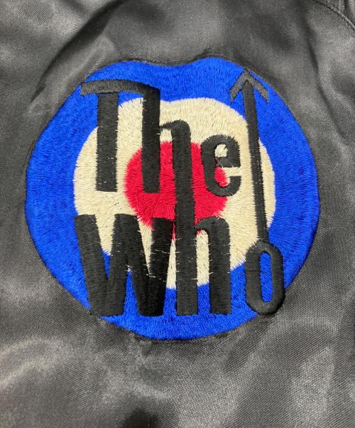 THE WHO（ザ・フー）the who (ザ・フー) スカジャン ブラック サイズ:Lの古着・服飾アイテム