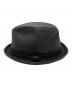 NEW YORK HAT (ニューヨークハット) ポークパイレザーハット ブラック サイズ:-：5000円
