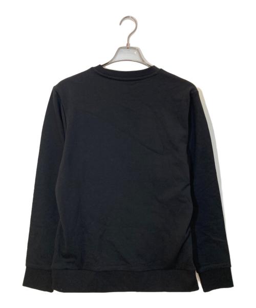 BOSS（ボス）BOSS (ボス) コットンテリー スウェットシャツ ラバープリントロゴ ブラック サイズ:Ⅿの古着・服飾アイテム