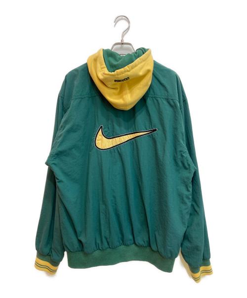 NIKE（ナイキ）NIKE (ナイキ) レイヤードジャケット グリーン×イエロー サイズ:Sの古着・服飾アイテム