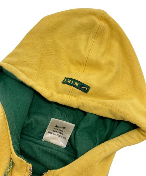 NIKE（ナイキ）NIKE (ナイキ) レイヤードジャケット グリーン×イエロー サイズ:Sの古着・服飾アイテム