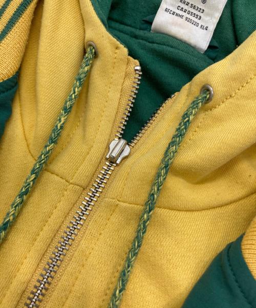 NIKE（ナイキ）NIKE (ナイキ) レイヤードジャケット グリーン×イエロー サイズ:Sの古着・服飾アイテム