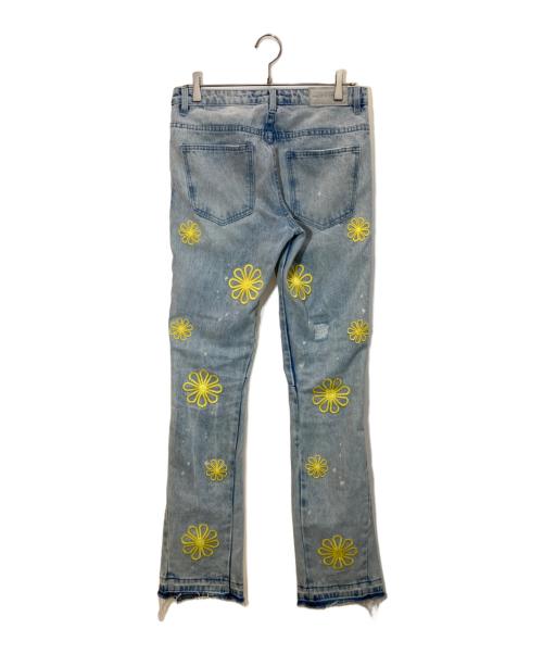 DIGITAL GROUPI3（デジタル・グルーピスリー）DIGITAL GROUPI3 (デジタル・グルーピスリー) DENIM PEARLZ FLARE PANTS インディゴ サイズ:30の古着・服飾アイテム