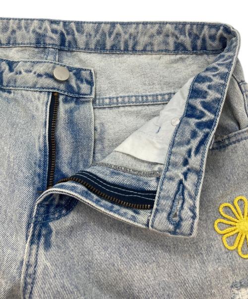 DIGITAL GROUPI3（デジタル・グルーピスリー）DIGITAL GROUPI3 (デジタル・グルーピスリー) DENIM PEARLZ FLARE PANTS インディゴ サイズ:30の古着・服飾アイテム