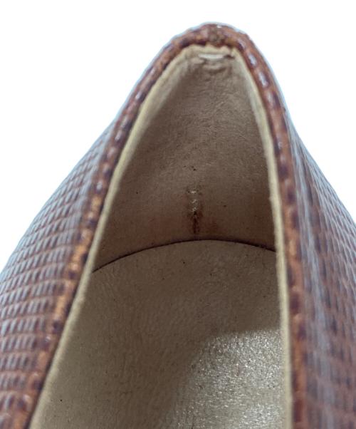 Salvatore Ferragamo（サルヴァトーレ フェラガモ）Salvatore Ferragamo (サルヴァトーレ フェラガモ) ヴァラリボンパンプス ブラウン サイズ:6 1/2の古着・服飾アイテム