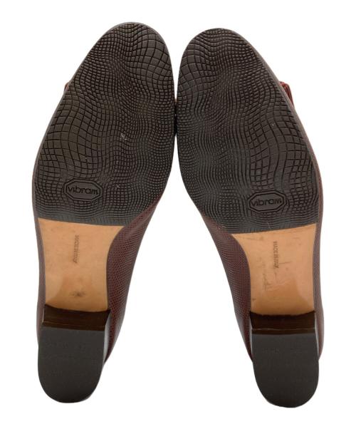 Salvatore Ferragamo（サルヴァトーレ フェラガモ）Salvatore Ferragamo (サルヴァトーレ フェラガモ) ヴァラリボンパンプス ブラウン サイズ:6 1/2の古着・服飾アイテム