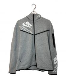 NIKE（ナイキ）の古着「AS M NSW TCH FLC FZ WR HOODIE DK GREY HEATHER」｜グレー