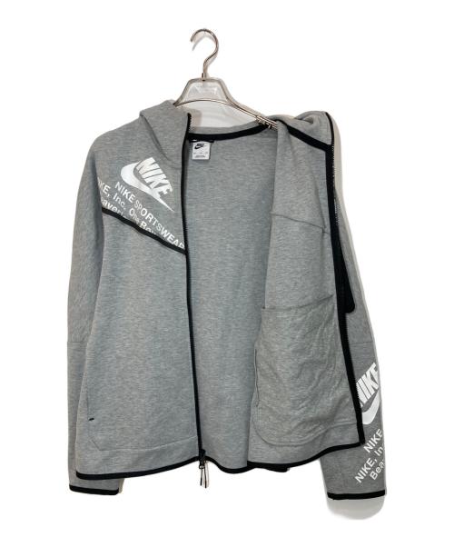 NIKE（ナイキ）NIKE (ナイキ) AS M NSW TCH FLC FZ WR HOODIE DK GREY HEATHER グレー サイズ:XXLの古着・服飾アイテム
