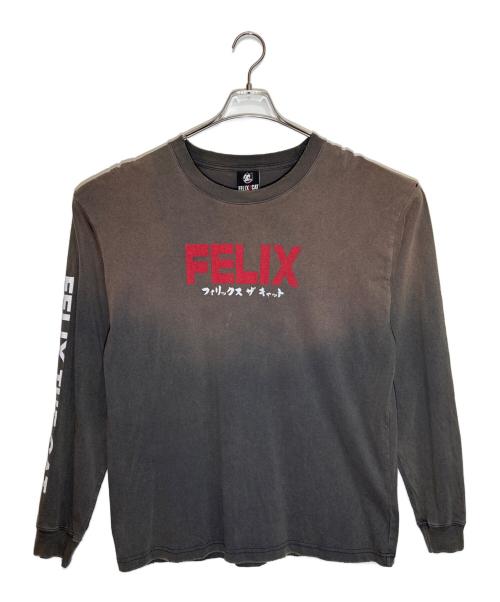 FELiX（フィリックス）FELiX (フィリックス) JOURNAL STANDARD relume (ジャーナルスタンダード レリューム) プリント ロング Tシャツ ブラック サイズ:Mの古着・服飾アイテム