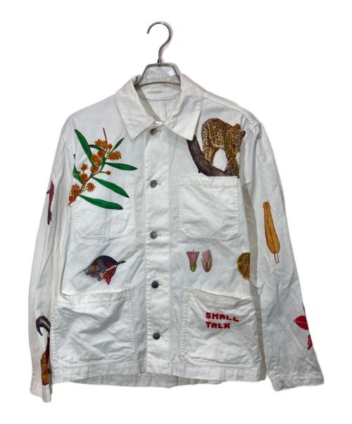 ADISH（アディッシュ）Adish (アディッシュ) SMALL TALK STUDIO CHORE JACKET ホワイト サイズ:Sの古着・服飾アイテム