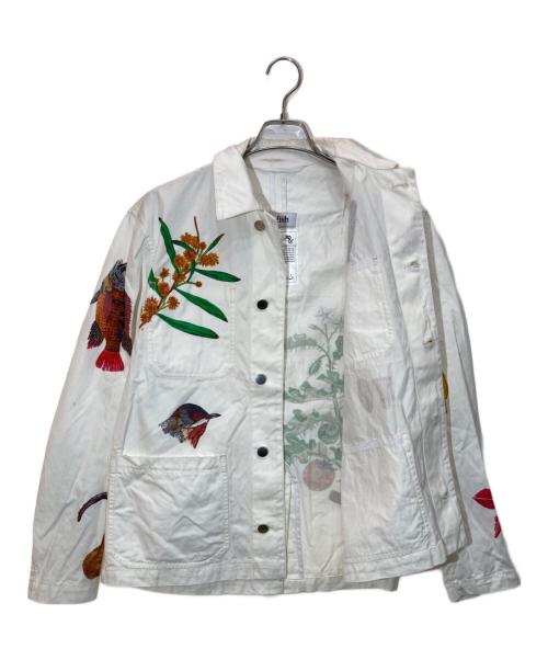 ADISH（アディッシュ）Adish (アディッシュ) SMALL TALK STUDIO CHORE JACKET ホワイト サイズ:Sの古着・服飾アイテム
