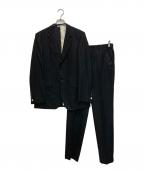Paul Smith COLLECTIONポールスミス コレクション）の古着「ストライプテーラードセットアップ」｜ブラック