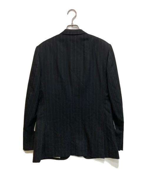 Paul Smith COLLECTION（ポールスミス コレクション）Paul Smith COLLECTION (ポールスミス コレクション) ストライプテーラードセットアップ ブラック サイズ:Ⅿの古着・服飾アイテム