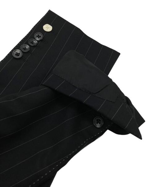 Paul Smith COLLECTION（ポールスミス コレクション）Paul Smith COLLECTION (ポールスミス コレクション) ストライプテーラードセットアップ ブラック サイズ:Ⅿの古着・服飾アイテム
