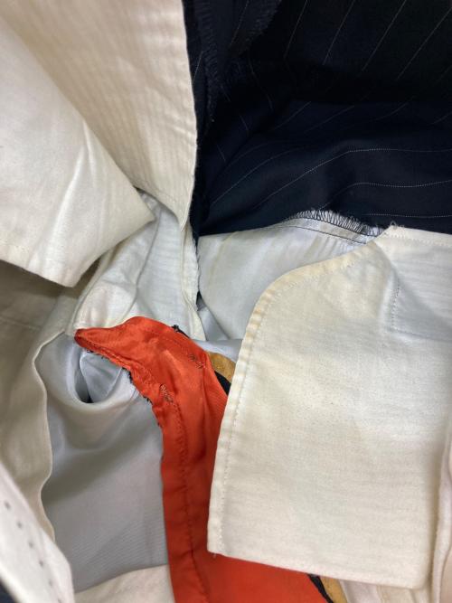 Paul Smith COLLECTION（ポールスミス コレクション）Paul Smith COLLECTION (ポールスミス コレクション) ストライプテーラードセットアップ ブラック サイズ:Ⅿの古着・服飾アイテム