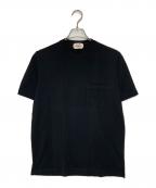 HERMESエルメス）の古着「鹿の子ポケットTシャツ」｜ブラック