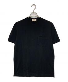 HERMES（エルメス）の古着「鹿の子ポケットTシャツ」｜ブラック