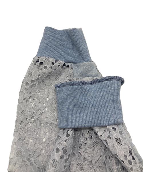 satoi（-）satoi (-) フリルレースパーカー ネイビー サイズ:SIZE Freeの古着・服飾アイテム