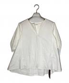 FOXEYフォクシー）の古着「キーネック ブラウス」｜ホワイト