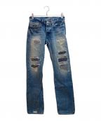 Hysteric Glamourヒステリックグラマー）の古着「SP加工WRデニム」｜ブルー