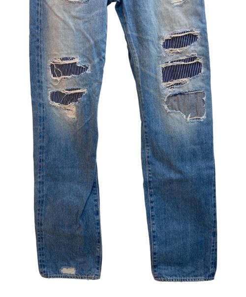 Hysteric Glamour（ヒステリックグラマー）Hysteric Glamour (ヒステリックグラマー) SP加工WRデニム ブルー サイズ:30の古着・服飾アイテム