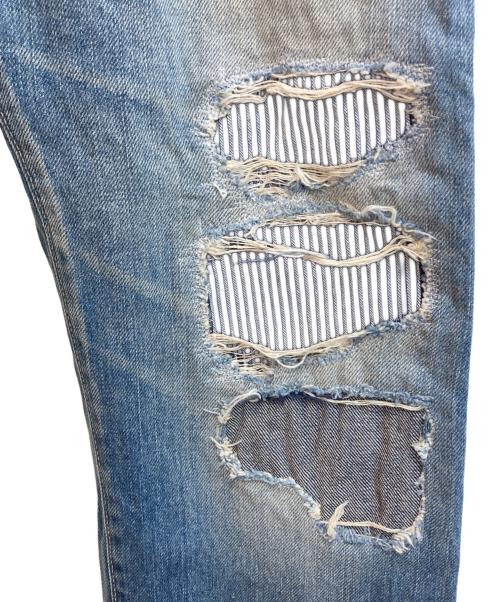 Hysteric Glamour（ヒステリックグラマー）Hysteric Glamour (ヒステリックグラマー) SP加工WRデニム ブルー サイズ:30の古着・服飾アイテム