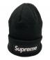 Supreme（シュプリーム）の古着「BOXロゴニット帽」｜ブラック