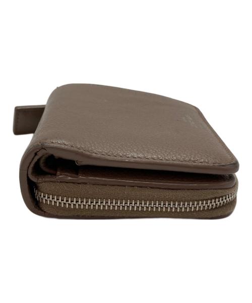Saint Laurent Paris（サンローランパリ）Saint Laurent Paris (サンローランパリ) リヴゴーシュ コンパクト ジップウォレット ベージュ サイズ:-の古着・服飾アイテム