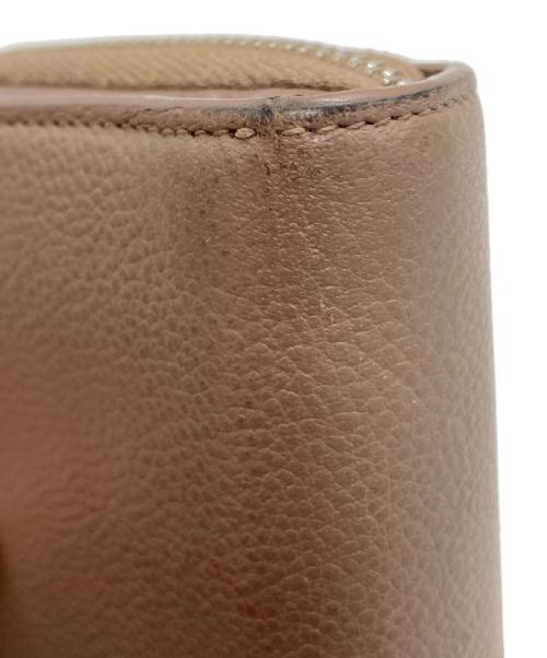 Saint Laurent Paris（サンローランパリ）Saint Laurent Paris (サンローランパリ) リヴゴーシュ コンパクト ジップウォレット ベージュ サイズ:-の古着・服飾アイテム