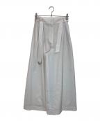 ebureエブール）の古着「ベルテッドパンツ」｜アイボリー