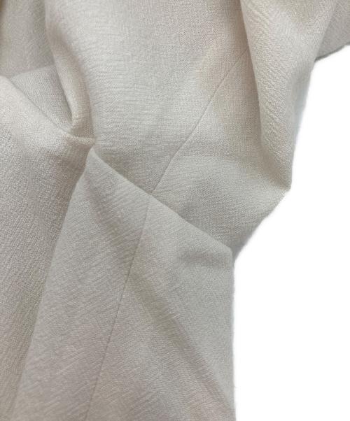 ebure（エブール）EBURE (エブール) ベルテッドパンツ アイボリー サイズ:36の古着・服飾アイテム