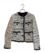 DOMELLEドメル）の古着「LINTON TWEED JACKET」｜ホワイト